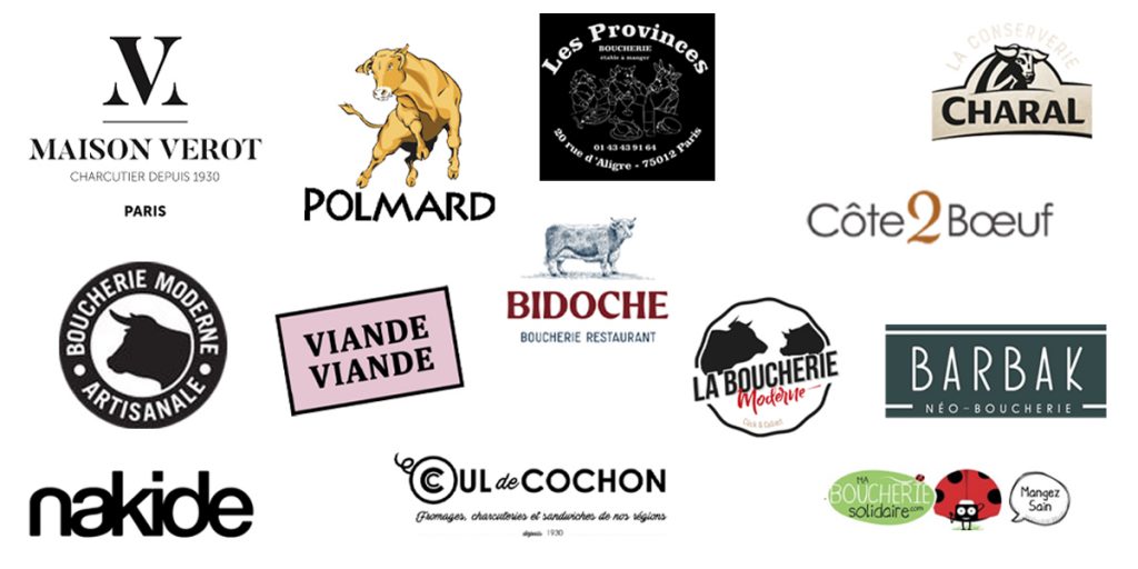 logos d'enseignes de boucheries qui se renouvellent