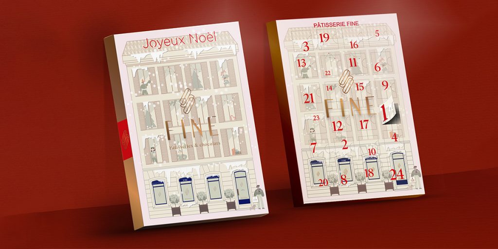 bakery packaging design du calendrier de l'avent