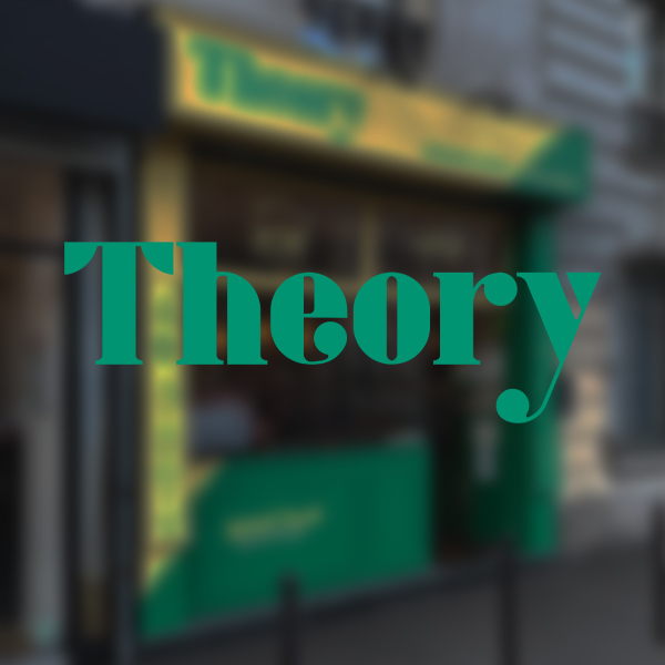 logo theory, concept de restaurant vegan