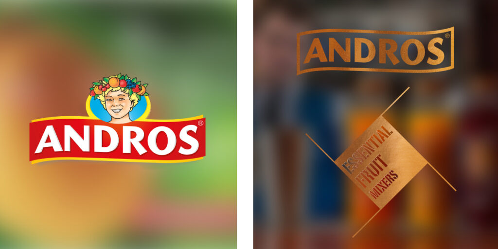 identité de marque Andors mixer définit par Food Design